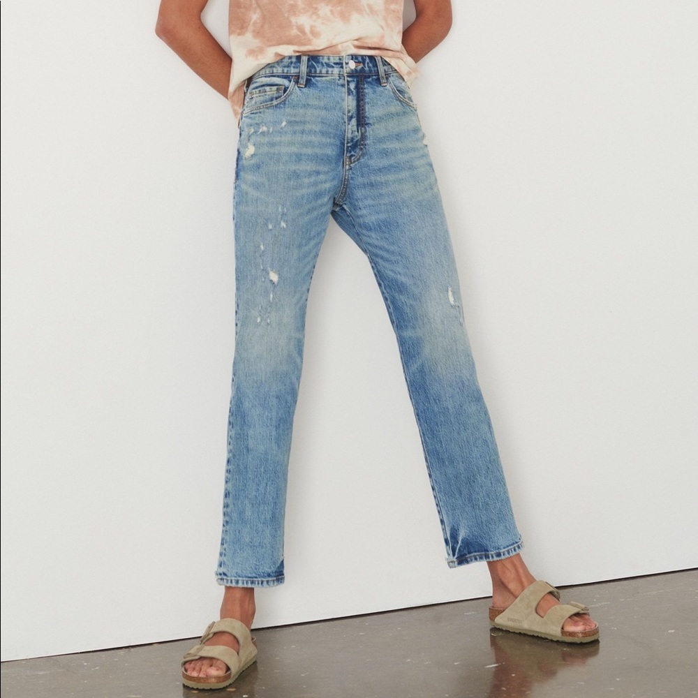 NWT Anthropologie PILCRO High Rise The Borrowed Boyfriend Jeans